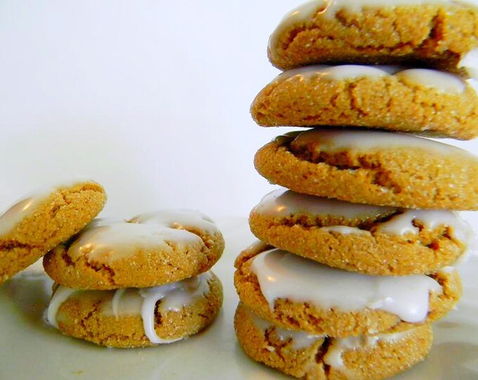 The Ultimate Iced Molasses Cookies - The Little Ones - FOUR DOZEN (48 cookies)