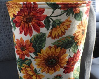 Car Trash Bag,Trash Bin, Cute Car Accessory,Headrest Bag, Trash Container,Walker Bag,Toy Organizer, Bedpost Bag, Sunflowers