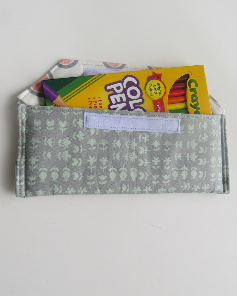 Multi Use Purse Accessory Pouch,Pencil Pouch, Cash Envelope, Eyeglasses Case, Privacy Pouch, Makeup Pouch, Cute Purse Accessory, Flowers image 5