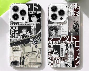 Anime Moodboard Collage MagSafe Phone Case, Japanese Art Comic Gift, iPhone 17 16 Samsung