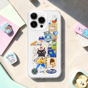 Japanese Comics Receipt MagSafe Phone Case, Anime Cartoon Cat Cover, iPhone 17 16, Samsung image 5