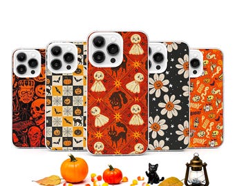Vintage Halloween Collage MagSafe Phone Case, Spooky Season Gift iPhone 17 Samsung