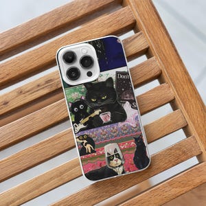 Funny Cat Costume Art MagSafe Phone Case, Kawaii Black Cat Meme Aesthetic Cover, Gift for Cat Lovers, iPhone 16 15 14 13 12 11 X XR XS XMAX 8 7 SE2020 6 pro max plus, Samsung S25 S24 S23 S22 S21 S20, custom cat phone case, kawaii cat gift, funny animal meme, japanese anime aesthetic, grunge cat art gift, cute fruit cat design, artistic cat phone case, checkered cover, black cat art case, summer fruit cat aesthetic, kawaii kitten case, whimsical cat art case, gift for cat mom, gift for cat dad