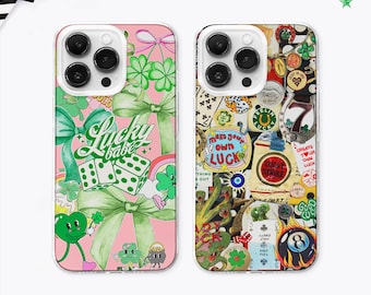 Lucky Girl y2k Collage MagSafe Phone Case: Downtown Girl Moodboard Cover iPhone 17 Samsung