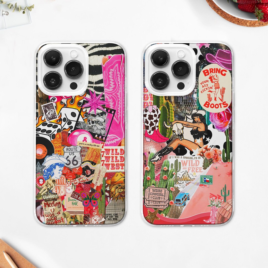 Iphone 16 Preppy Rode Preppy Cowgirl Magsafe Phone Case: Western Rodeo Moodboard Cover, Howdy ...
