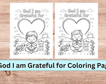 クリスチャン向け子供向け感謝ぬり絵 | 日曜学校のアクティビティ（PDFダウンロード）