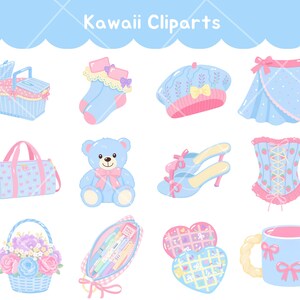 Enhance your cute planner layouts with adorable feminine stickers, charming kawaii decor, and dreamy baby blue aesthetic illustrations. This pink aesthetic PNG collection works perfectly as a clipart bundle, sticker PNG, and printable clipart set for planners, journals, digital notebooks, classroom resources, and creative small business projects inspired by the cute lifestyle trend.