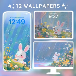 Cute Kawaii Wallpaper for iPhone Android iPad Tablet Desktop Wallpaper ...
