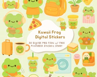 Hobbspring 180 Frosch Aufkleber 25mm - Selbstklebend & Wasserfest Für Scrapbooking & Dekoration