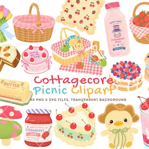 Bring your creative projects to life with this cottagecore clipart bundle filled with adorable picnic clipart, charming picnic basket clipart, and beautiful pastel clipart illustrations. Featuring soft colors, cozy spring themes, and kawaii-inspired artwork, these cute clipart designs are perfect for planners, invitations, scrapbooks, stickers, and journals. Whether you're creating seasonal decor or digital stationery, these summer clipart and cottagecore PNG files add the perfect whimsical