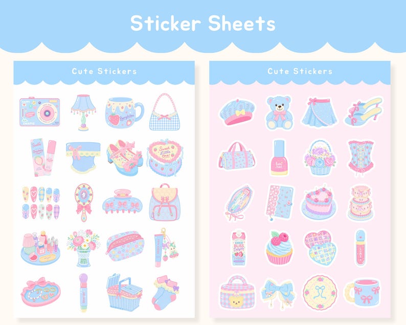 Celebrate feminine creativity with beautiful cake clipart, delicious cupcake PNG, elegant bow aesthetic details, and delicate ribbon clipart. Inspired by pastel fashion and the trending coquette aesthetic, these illustrations also feature cute stationery, adorable makeup clipart, and stylish nail polish PNG designs. Ideal for planners, invitations, digital scrapbooks, printable stickers, and boutique branding.