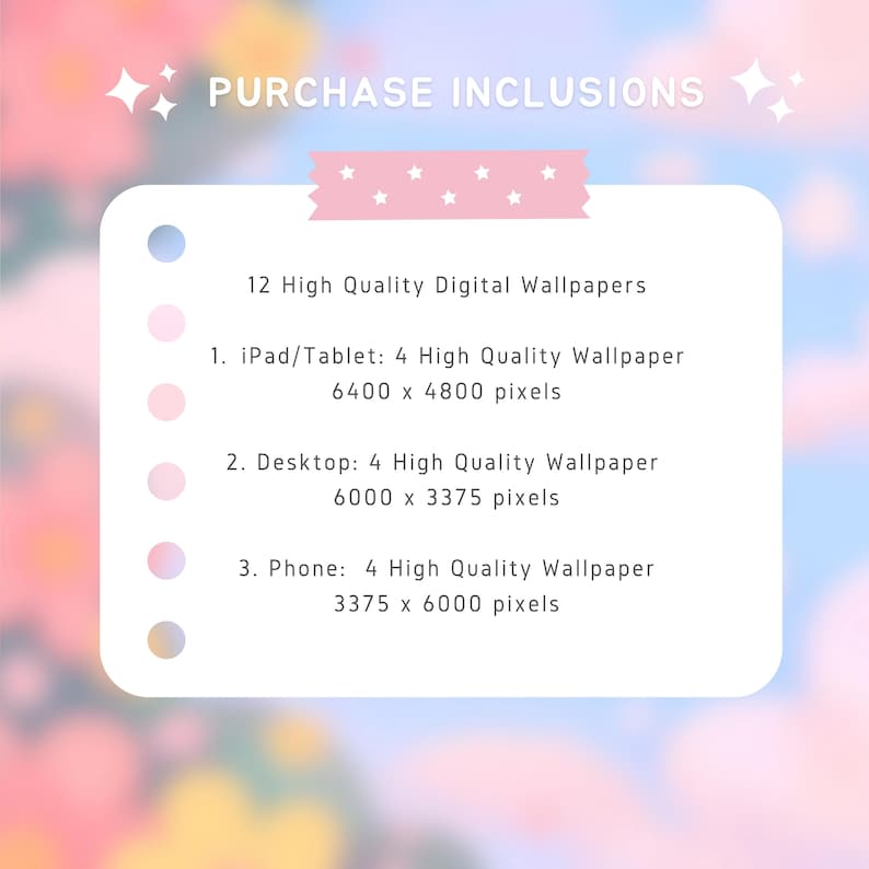 Cute Kawaii Wallpaper for iPhone Android iPad Tablet Desktop Wallpaper
