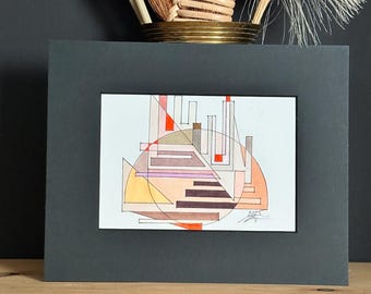 Handgezeichnetes geometrisches Kunstwerk