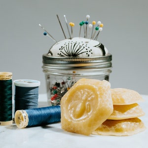 Beeswax Cakes for Hand Sewing Thread, Thread Conditioner, Love Your Thread