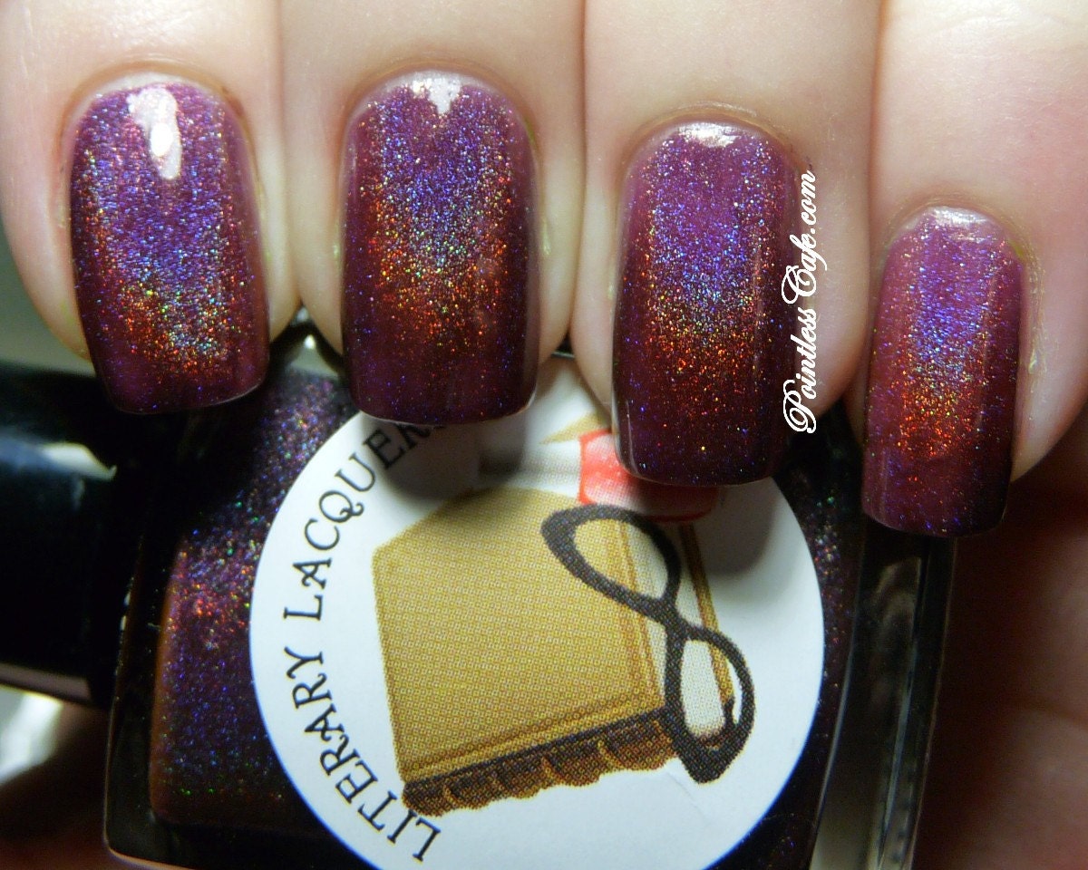 If It Pleases You - Deep Plum Holographic Nail Polish