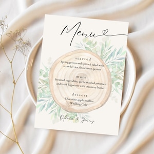 Eleganckie i konfigurowalne szablony menu – idealne na każdą okazję!| Śluby, urodziny, wydarzenia towarzyskie, baby shower, łatwe edycje, Canva