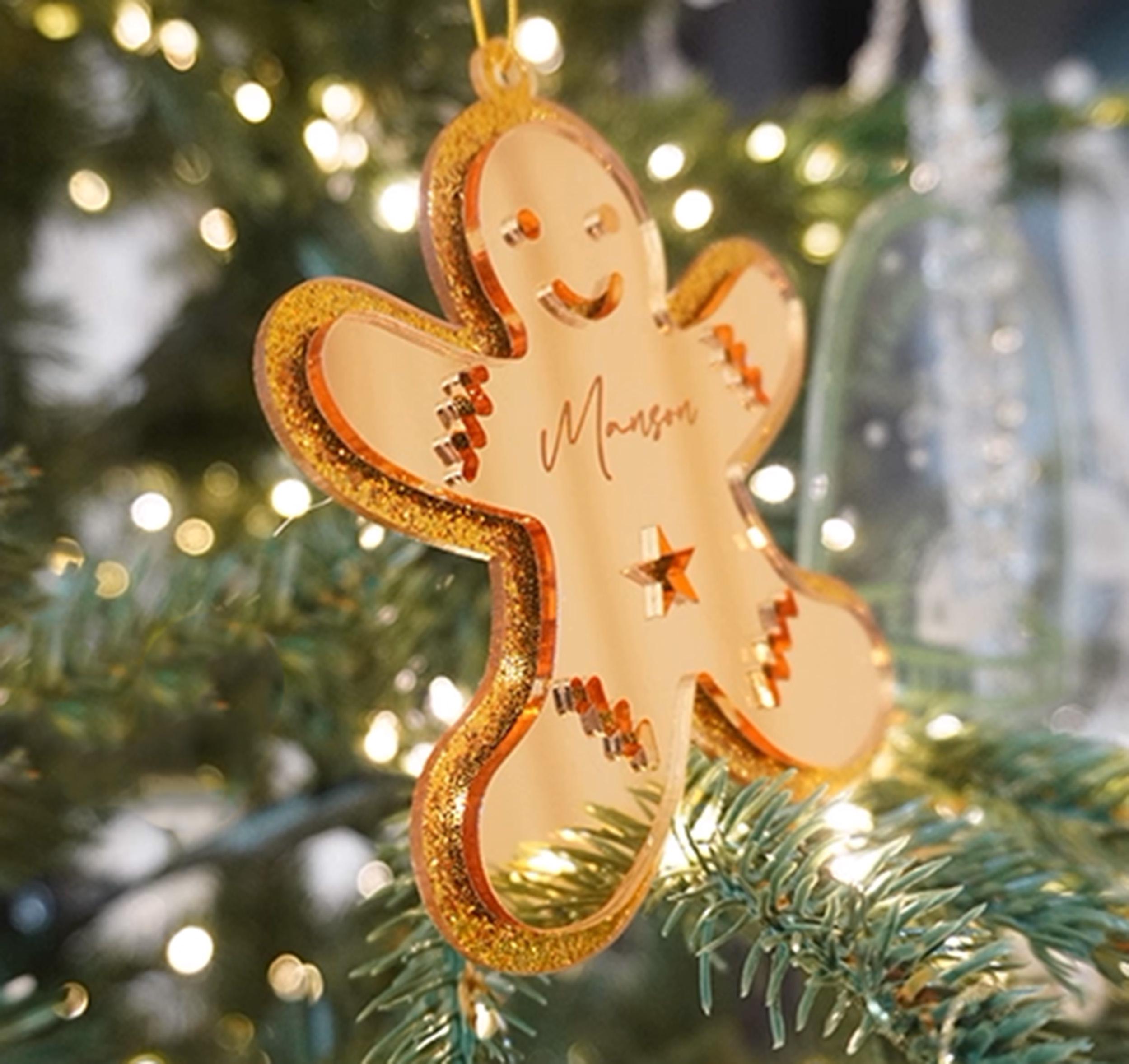 Custom Gingerbread Custom Gingerbread Family Ornament | Personalized Acrylic Christmas ...
