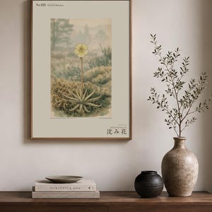 Sinking Bloom Botanical Print – Imaginary Scottish Bog Flower, Paludis mergens (Digital Download) image 3