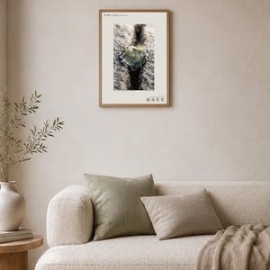 Speculative Rockmoss Print – Petrobryum Sacrificans, Dark Academia Botanical (Digital Download) image 4