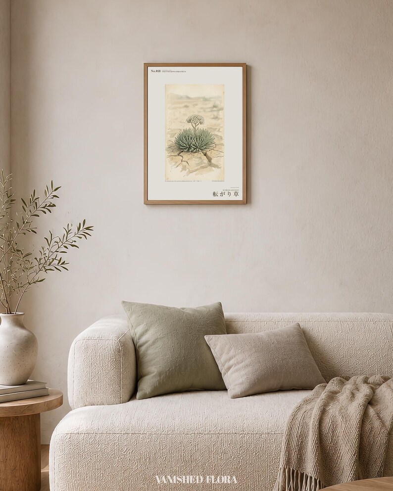Wandering Tumbleweed Botanical Print – Speculative Desert Herb (Digital Download) image 4