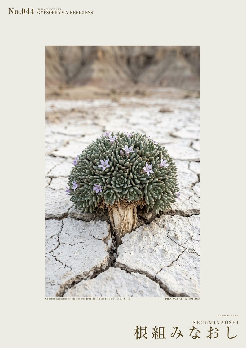 Botaniskt fototryck – Utdöd gipsblomma, stämningsfull naturkonst (digital nedladdning) bild 2