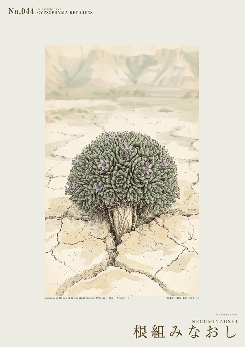 Vanished Flora Print – Gypsophyma Reficiens Botanical Illustration (Digital Download) bild 2
