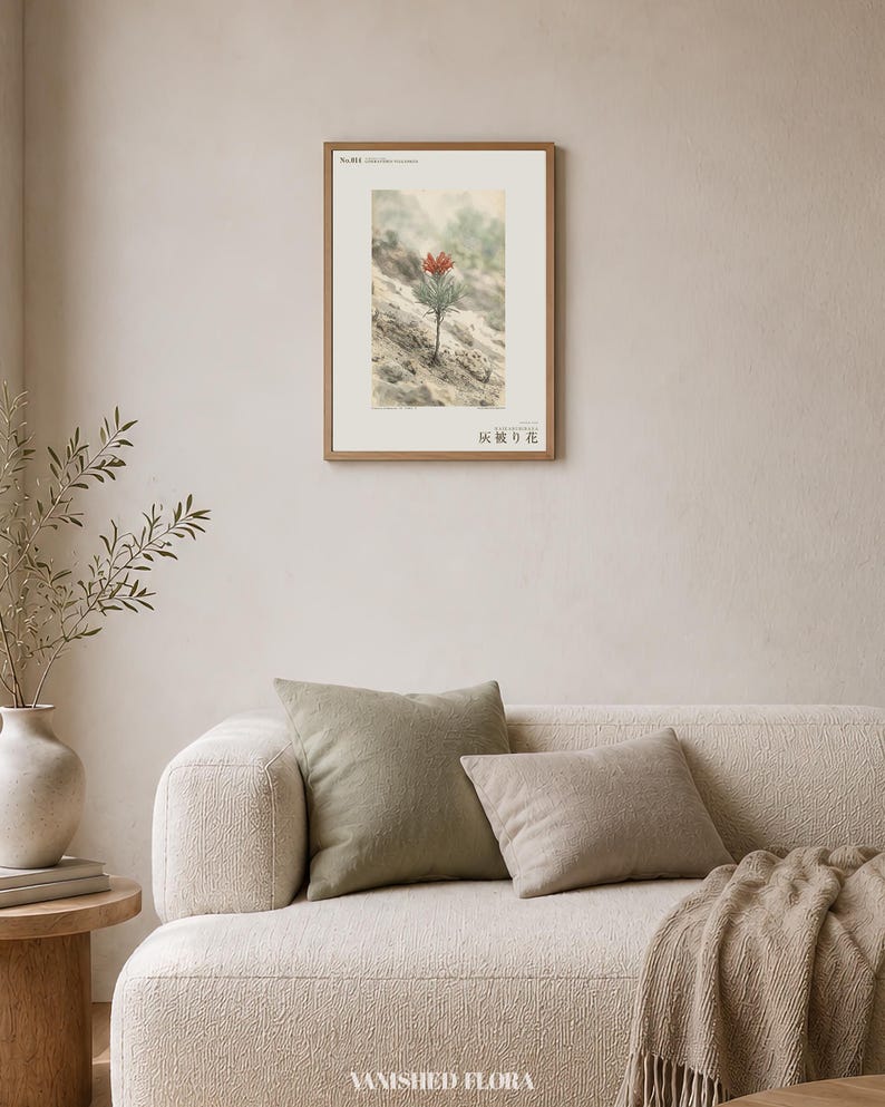 Ashveil Flower Print – Cineranthus vulcanicus, Moody Botanical Specimen (Digital Download) image 4