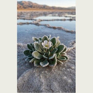 Salt Ember Print – Fictional Halophilanthus Flower, Dark Academia Photo Art (Digital Download) image 2