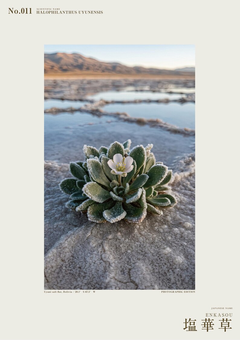 Salt Ember Print – Fictional Halophilanthus Flower, Dark Academia Photo Art (Digital Download) image 2