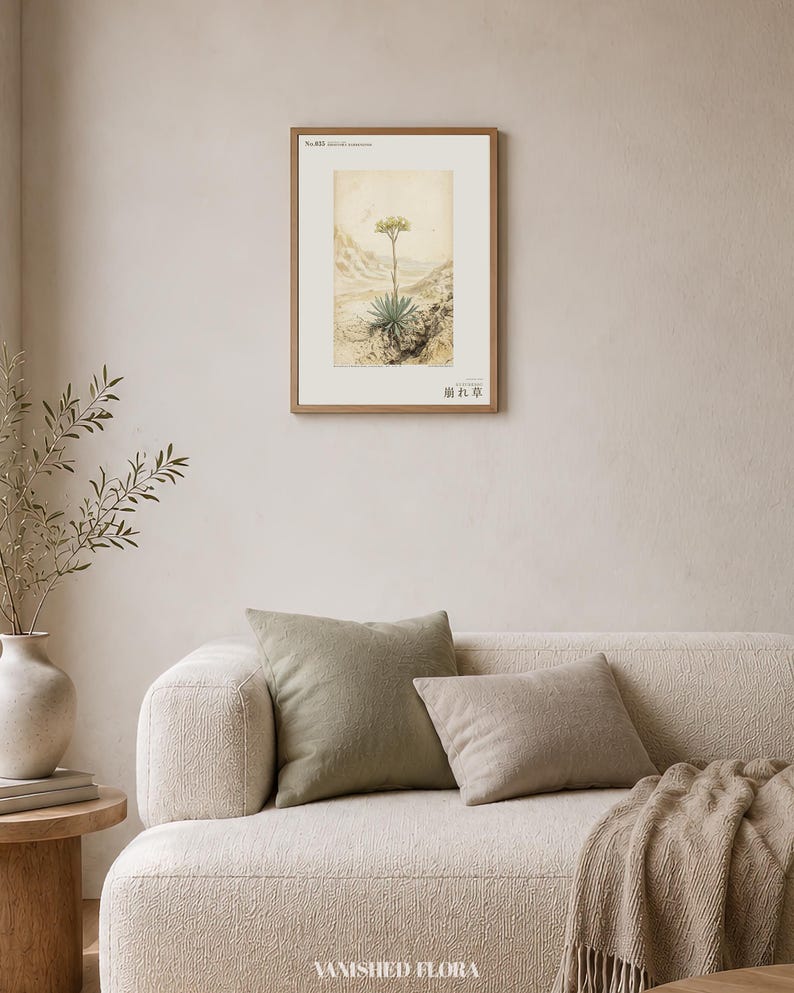 Crumbling-edge Herb Botanical Print – Extinct Bardenas Badlands Flora (Digital Download) image 4