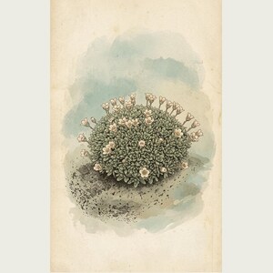 Glacier Bloom Botanical Print – Fictional Greenland Flower Art (Digital Download) image 2