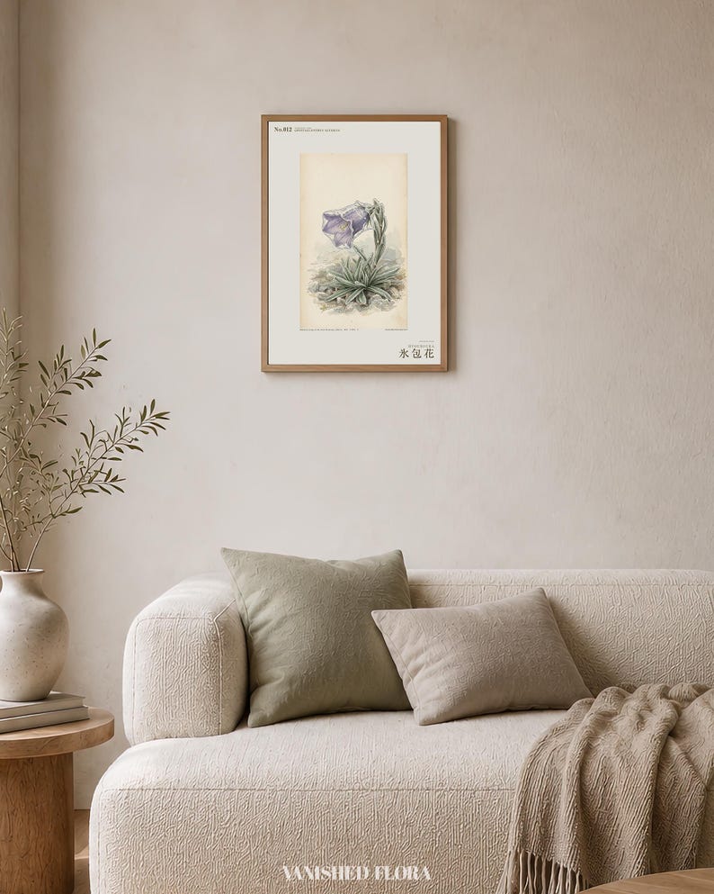 Ice-clad Bell Flower Print – Fictional Siberian Botanical Art (Digital Download) image 4
