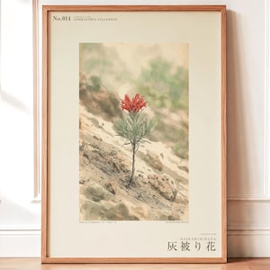 Ashveil Flower Print – Cineranthus vulcanicus, Moody Botanical Specimen (Digital Download) image 1