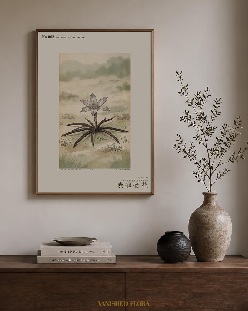 Fictional Mistbloom Field Journal Print – Namib Desert Botanical Study (Digital Download) image 3