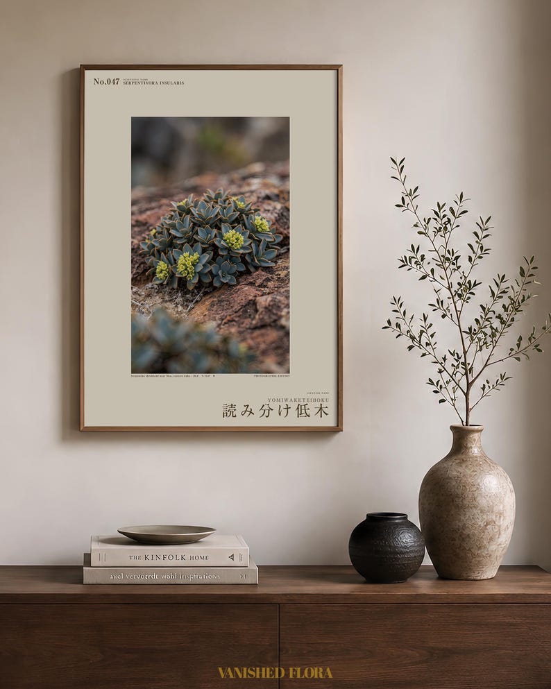 Fotokonst av växten Serpentine Reader – Spekulativ kopparkantad buske (digital nedladdning) bild 3