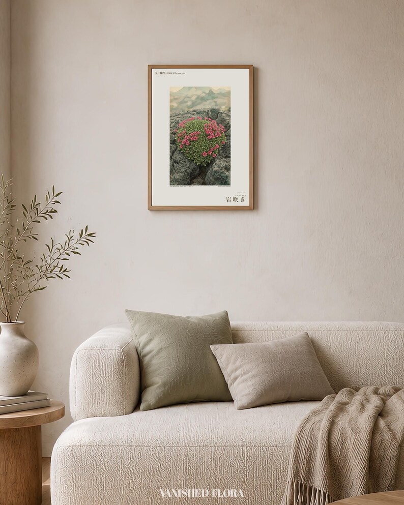Fictional Iceland Lava Pioneer Print – Pyrolava fissicola Botanical Art (Digital Download) image 4