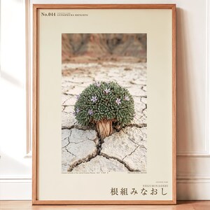Botanical Photo Print – Extinct Gypsum Dome Flower, Moody Nature Art (Digital Download)