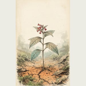 Iron-shun Flower Print – Speculative Congo Basin Botanical Art (Digital Download) image 2
