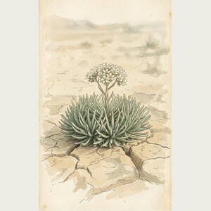 Wandering Tumbleweed Botanical Print – Speculative Desert Herb (Digital Download) image 2