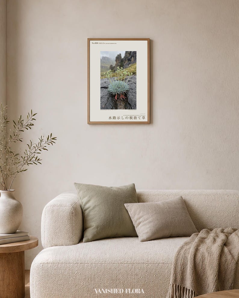 Channel-root Caster Botanical Print – Imaginary Drakensberg Herb, Moody Wall Art (Digital Download) image 4