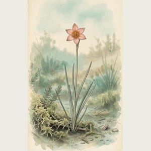Vessel-return Herb Print – Metallophila Reciproca Botanical Art (Digital Download) image 2