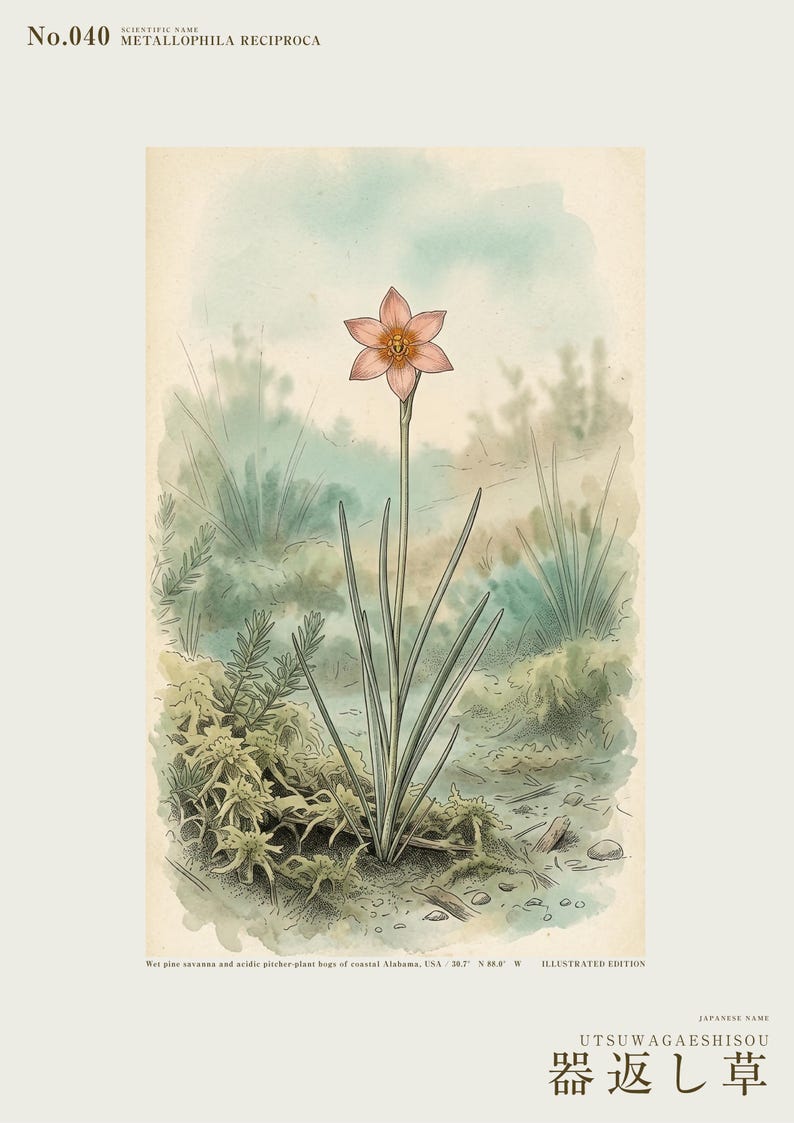 Vessel-return Herb Print – Metallophila Reciproca Botanical Art (Digital Download) image 2