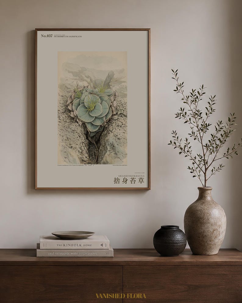 Sacrificial Rockmoss Print – Fictional Cameroon Plant, Archive Flora (Digital Download) image 3