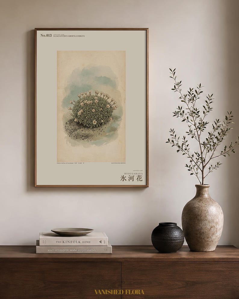 Glacier Bloom Botanical Print – Fictional Greenland Flower Art (Digital Download) image 3