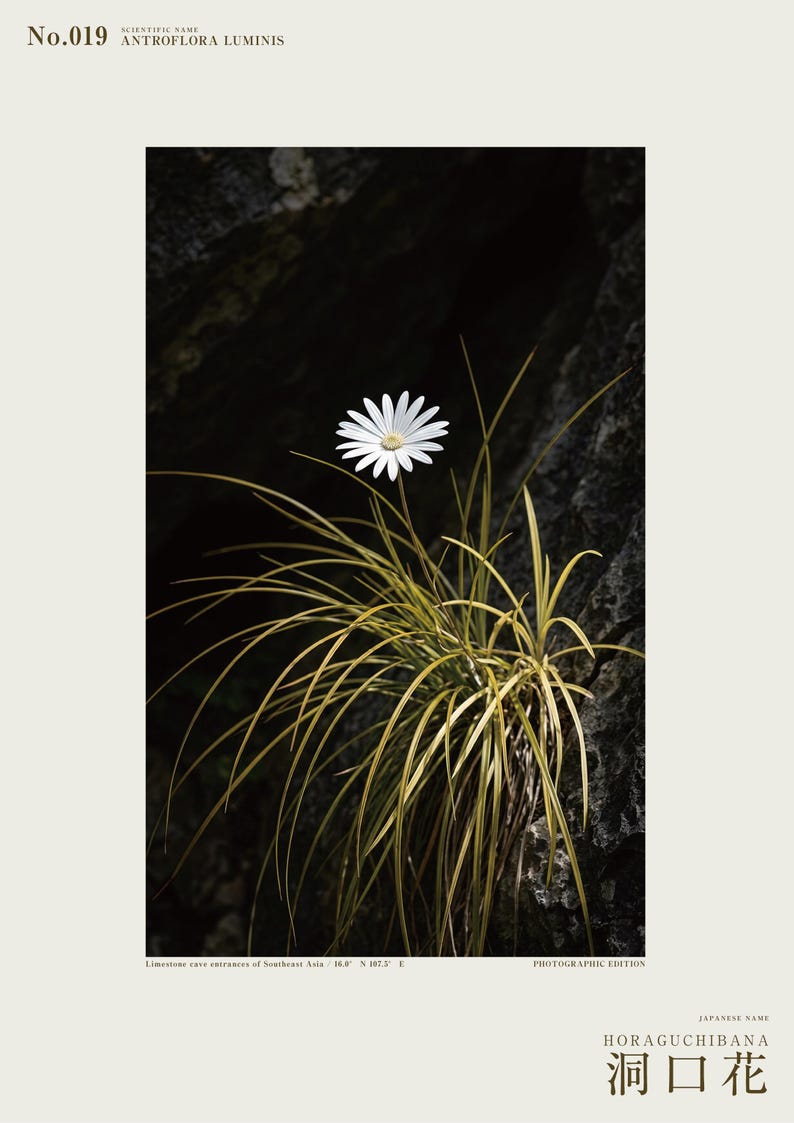 Cave-mouth Bloom Specimen Print – Antroflora luminis, Moody Nature Photography (Digital Download) image 2