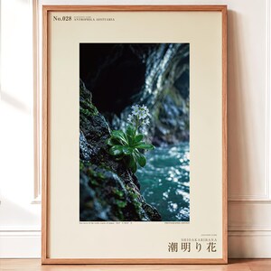 Tideglow Flower Print – Vanished Japanese Cave Flora, Gothic Wall Art (Digital Download)