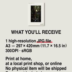 Blackwater Flower Archive Photograph — Fictional Amazon Bloom That Surfaced Only for Days, Rheomarginis confluentis, Printable Photo Art image 8