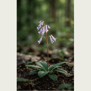 Imaginary Herb Print – Umbravena teraiensis, Dark Academia Botanical Art (Digital Download) image 2