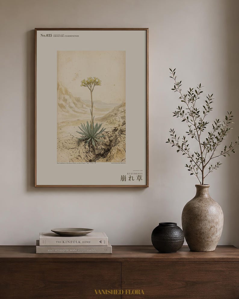 Crumbling-edge Herb Botanical Print – Extinct Bardenas Badlands Flora (Digital Download) image 3