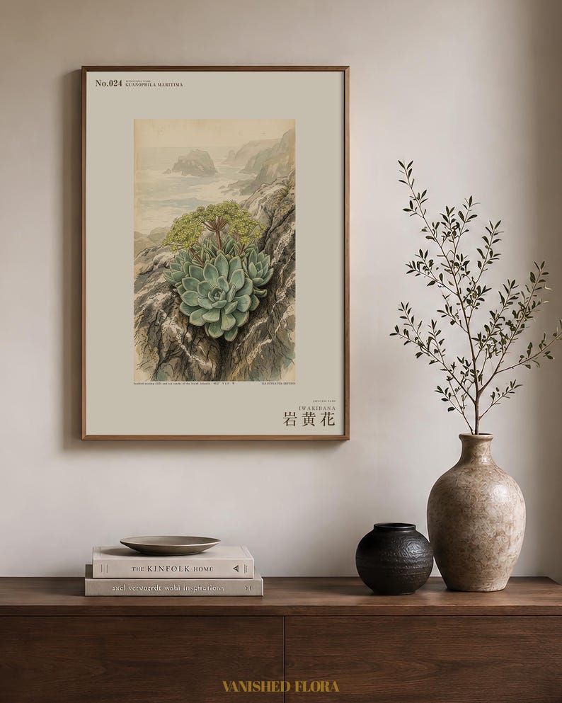 Seabird Cliffbloom Specimen Print – Guanophila maritima, Vanished Flora Art (Digital Download) image 3